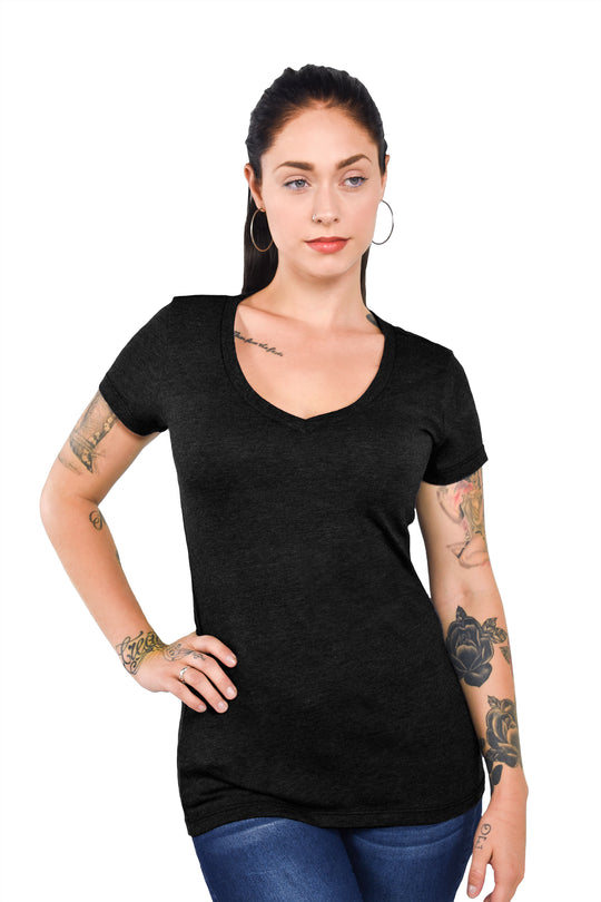Triblend Modest V-Neck