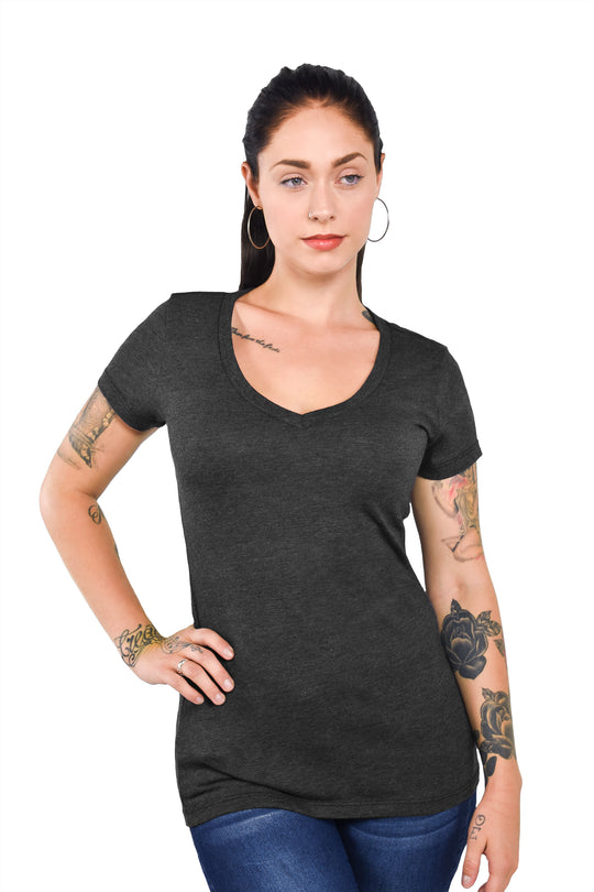 Triblend Modest V-Neck