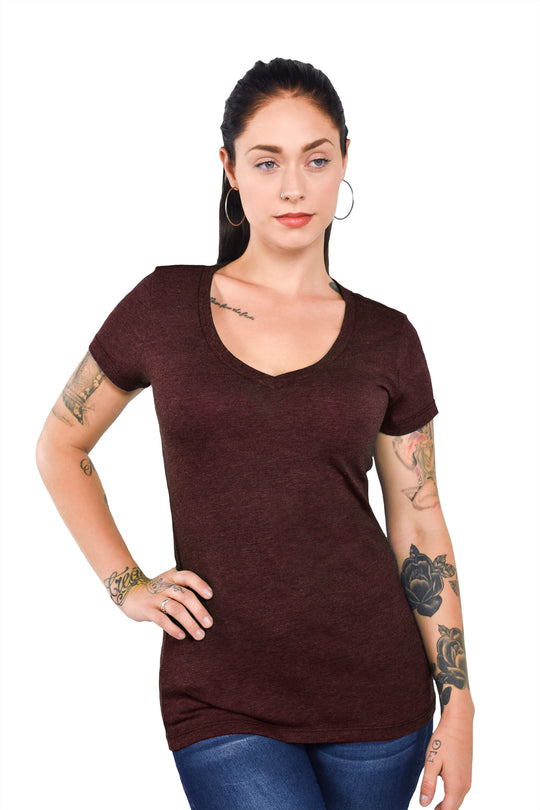 Triblend Modest V-Neck
