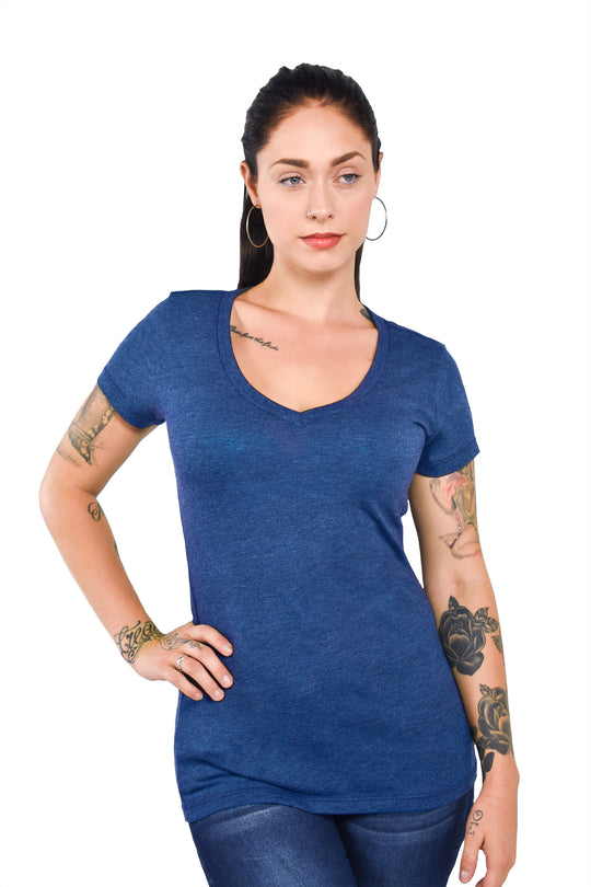 Triblend Modest V-Neck