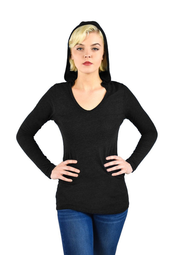 Triblend Long Sleeve Hoodie - GreatestTees.com