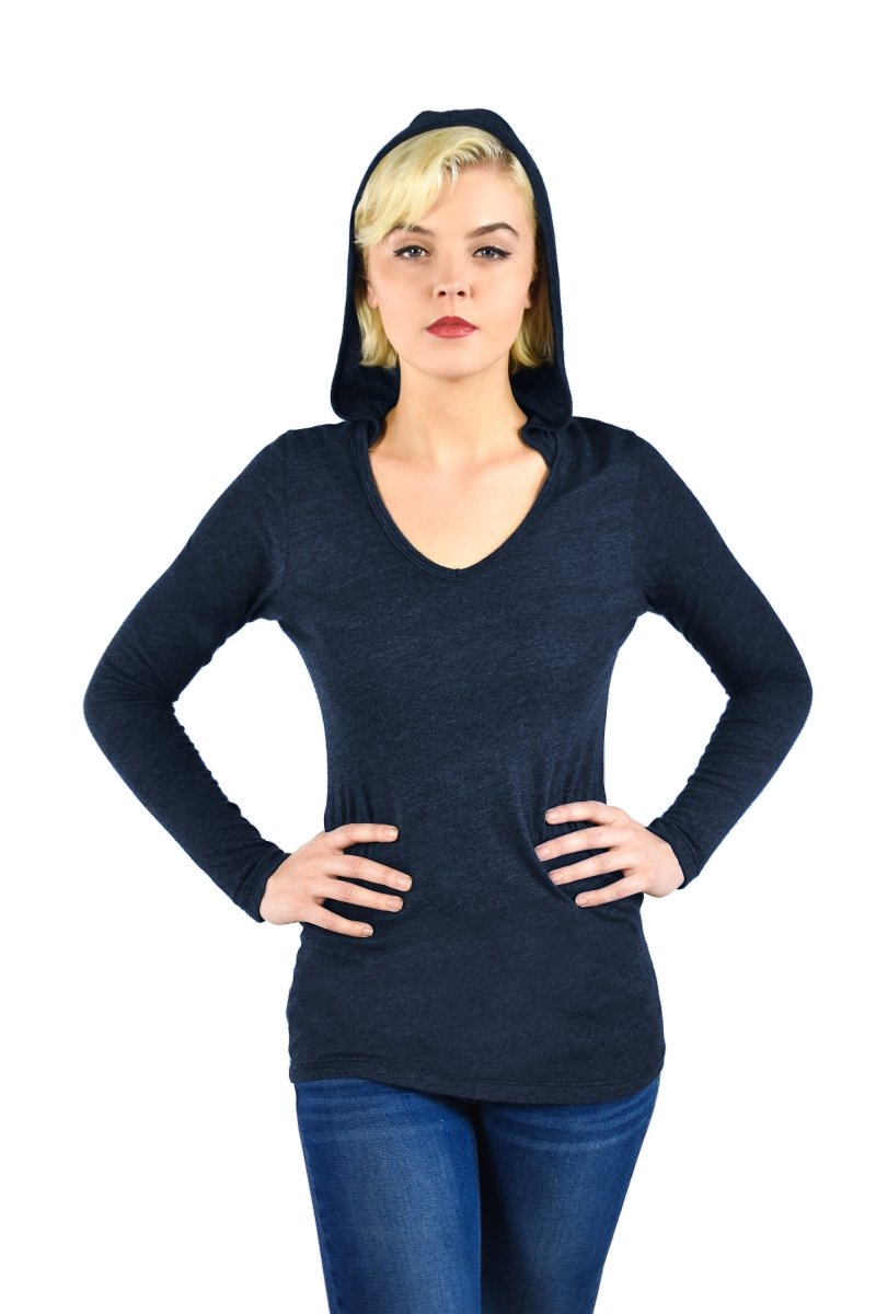 Triblend Long Sleeve Hoodie - GreatestTees.com