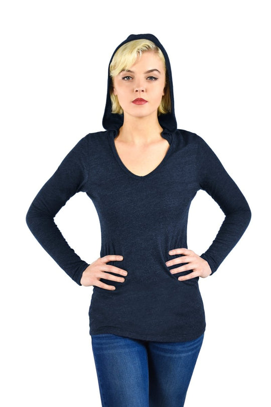 Triblend Long Sleeve Hoodie - GreatestTees.com