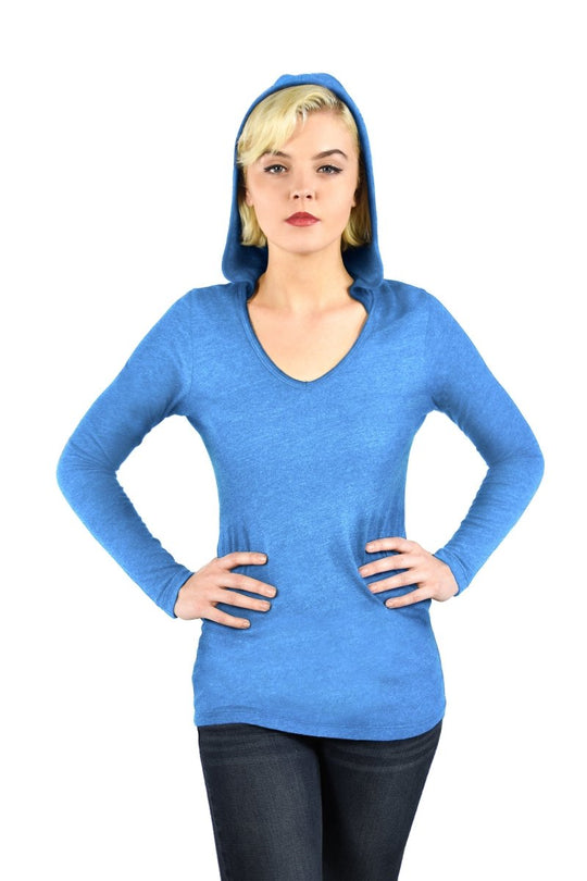 Triblend Long Sleeve Hoodie - GreatestTees.com