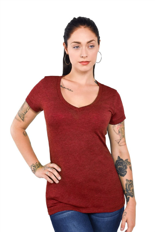Triblend Modest V-Neck - GreatestTees.com